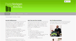 Desktop Screenshot of predigtvorlagen.de