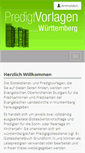 Mobile Screenshot of predigtvorlagen.de